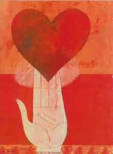 Reiki uitgebeeld als liefde