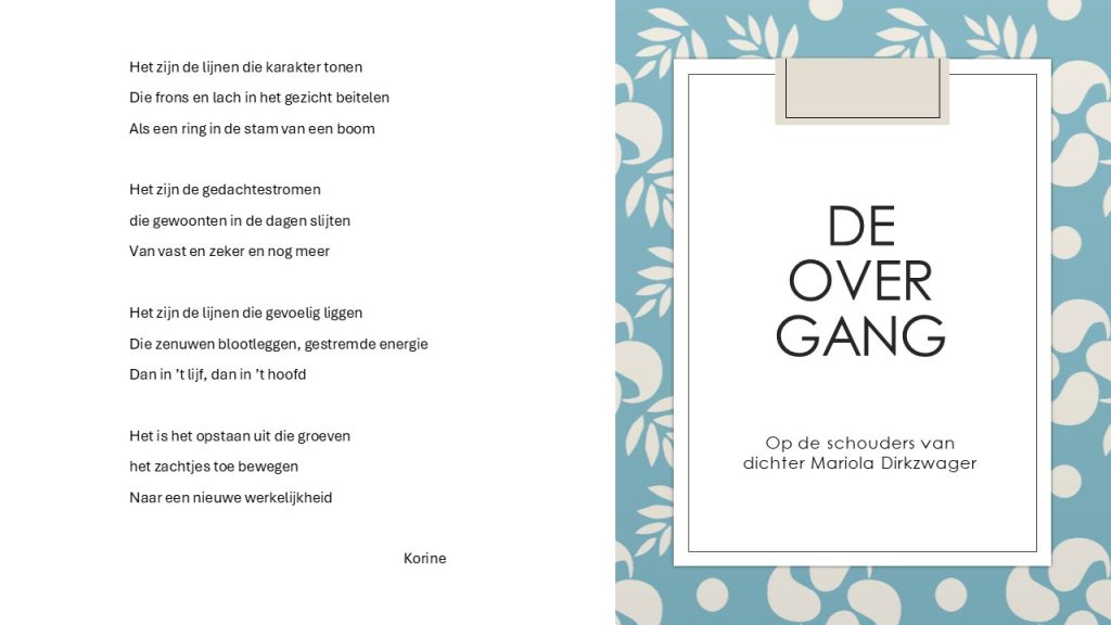 gedicht over de overgang