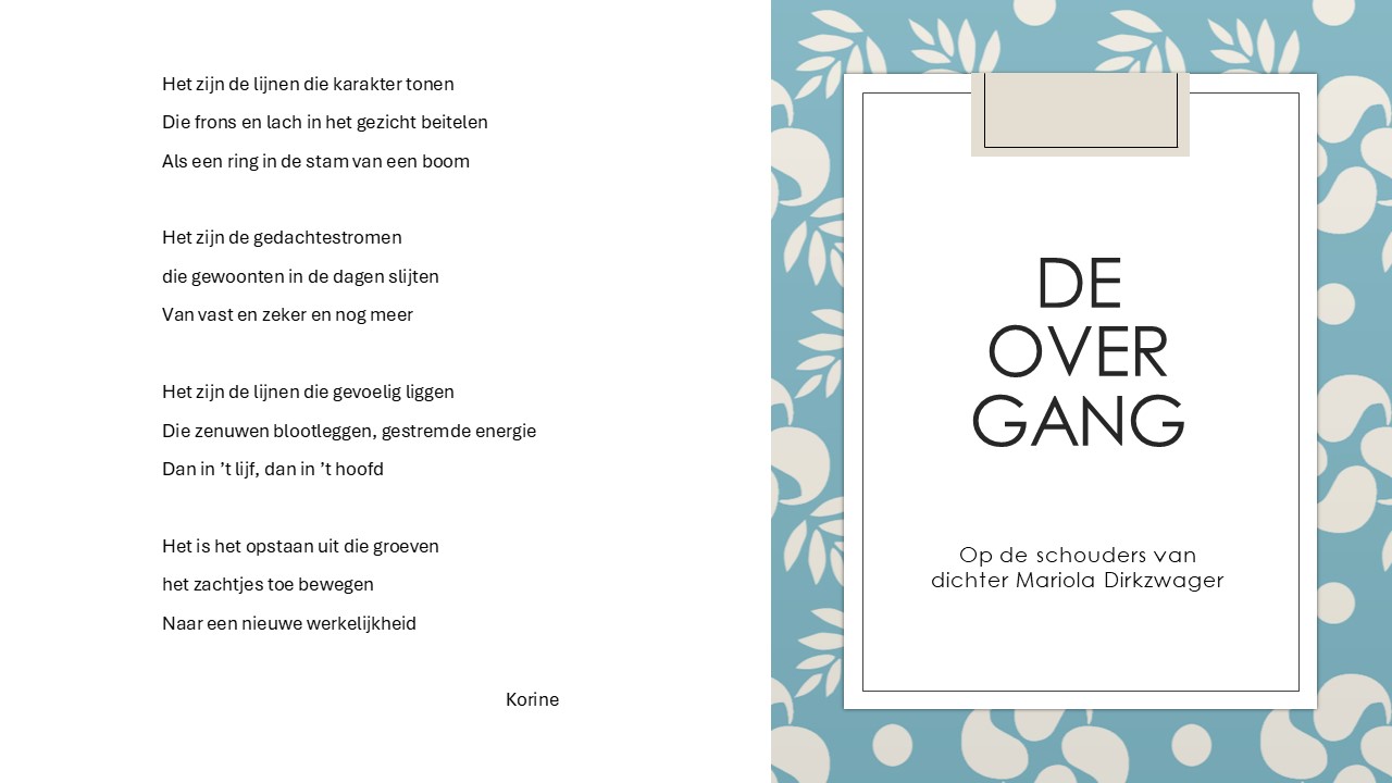 gedicht over de overgang